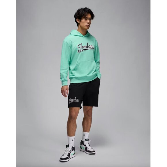 Jordan Flight MVP Men's Fleece Pullover Hoodie Green Large - Picture 5 of 11